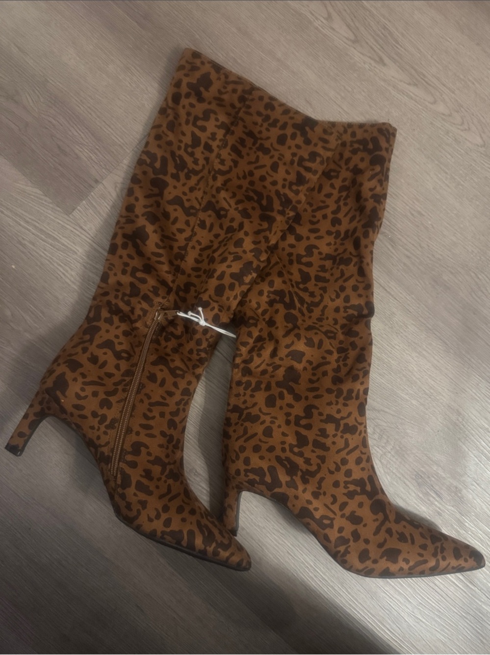 🔥A New Day "Justice" Leopard Print Knee High Boots 🔥Sz 8